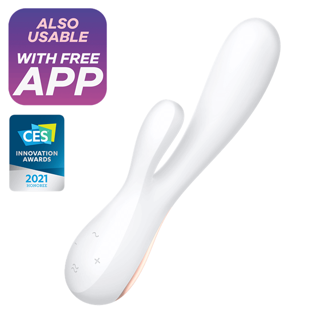 Mono Flex Rabbit Vibrator with App - White