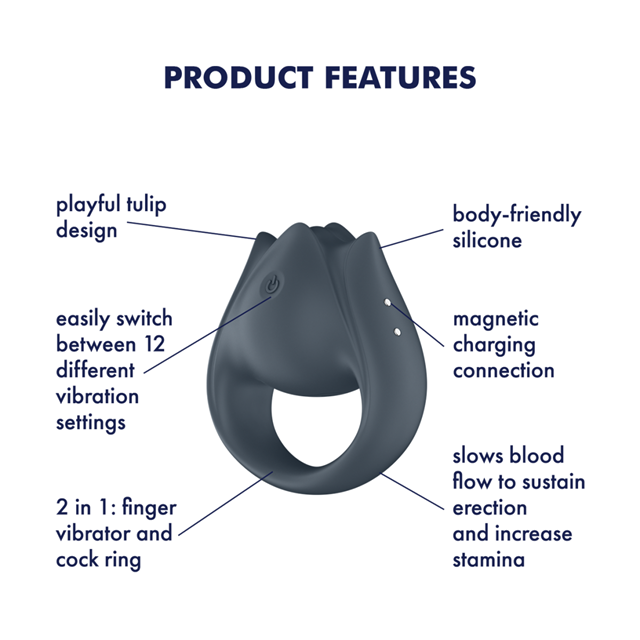 Satisfyer Perfect Pair 2 Vibrating Couples Ring