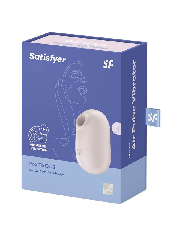 Satisfyer Pro To Go 2 Lufttrycksvibrator - Beige