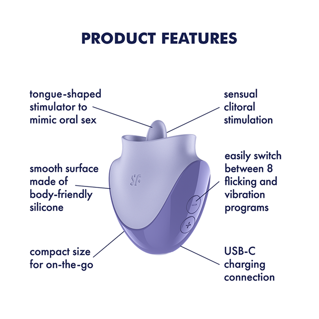 Satisfyer Tongue Dancer Flicking Clitoral Stimulator