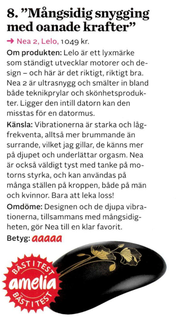 Nea 2 genopladelig klitorisvibrator