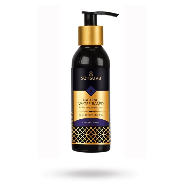 SENSUVA - NATURAL WATER-BASED PERSONAL LUBRICANT BLUEBERRY MUFFIN 125 ML