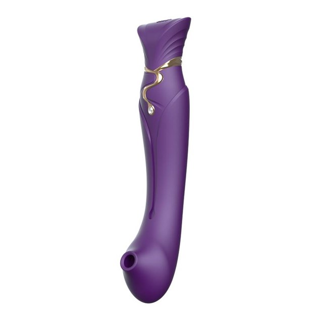 Queen G-punkts Vibrator med Pulse Wave og Sugefunktion - Lilla