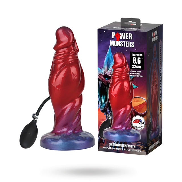 Shadow Behemoth Rippled Monster Silicone Dildo 22 cm