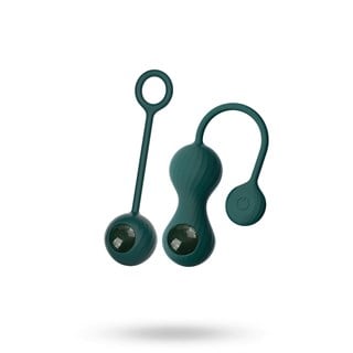 Crystal Duo Smart Kegel Vibrator Med Vægte