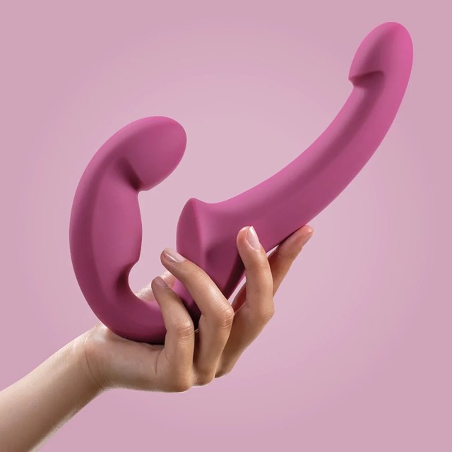 SHARE LITE - Dobbeltdildo - Blackberry