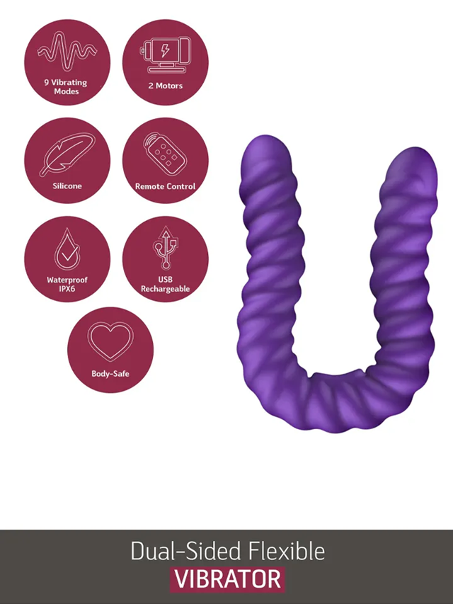 Dual-Sided Flexible Vibrator