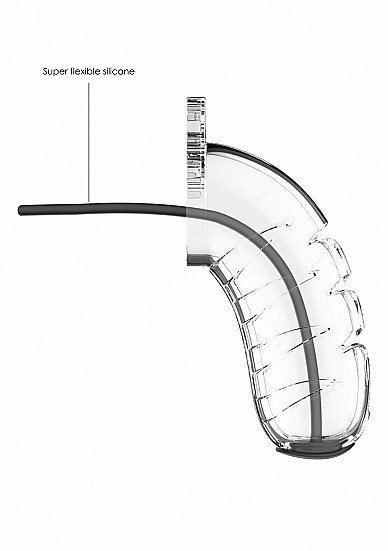 Model 16 - Chastity - 4.5" - Cage with Silicone Urethal Sounding