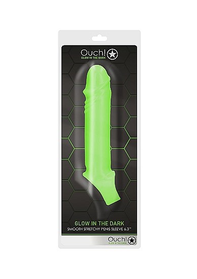 Smooth Stretchy Penis Sleeve - Glow in the Dark