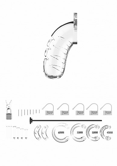 Model 16 - Chastity - 4.5" - Cage with Silicone Urethal Sounding