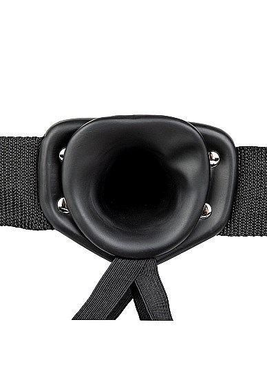 Hollow Strap-on without Balls 24,5 cm - Sort
