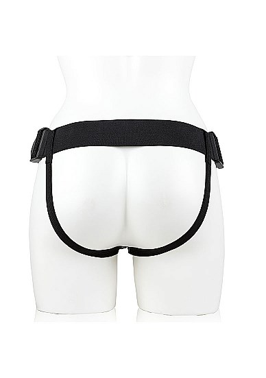 Hollow Strap-on without Balls 24,5 cm - Sort