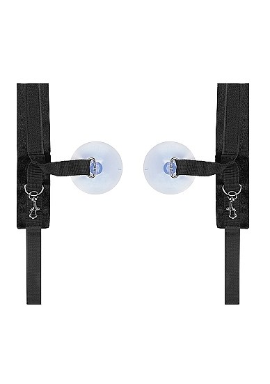 Velvet & Velcro Justerbare Håndjern med Sugekopper