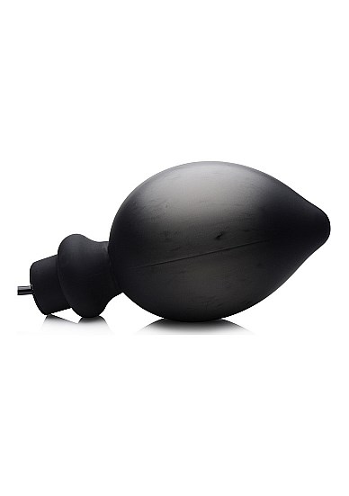 Ass-Pand Large Inflatable Silicone Anal Plug - Sort