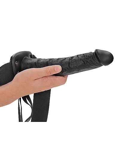 Hollow Strap-on without Balls 24,5 cm - Sort