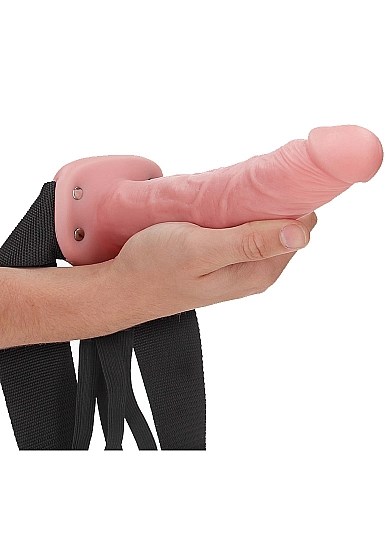 Hollow Strap-on without Balls 20,5 cm - Hvid