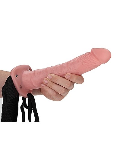 Hollow Strap-on without Balls 24,5 cm - Hvid