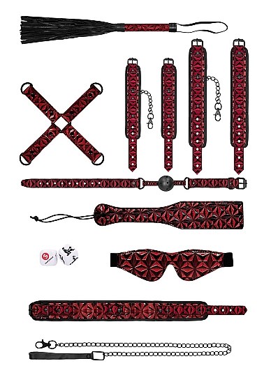 Luksuriøst Bondage-sæt - Rød