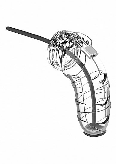 Model 17 - Chastity 14 cm - Cage with Silicone Urethal Sounding