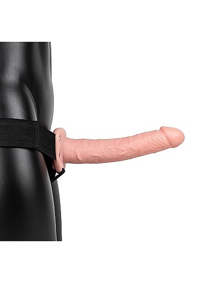 Hollow Strap-on without Balls 24,5 cm - Hvid