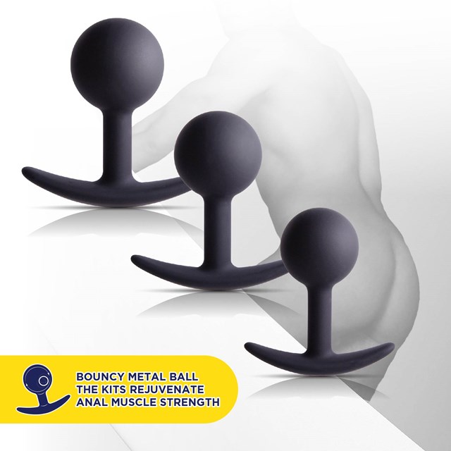 Silicone Anal Kit With Weighted Ball