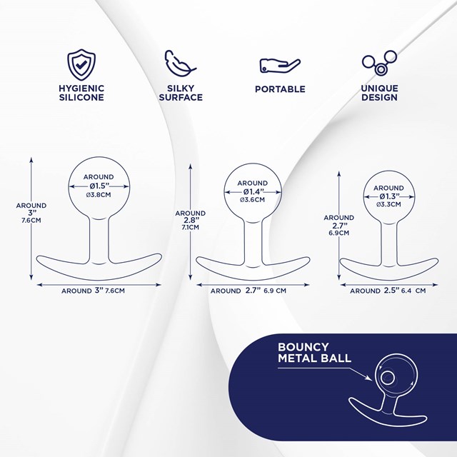 Silicone Anal Kit With Weighted Ball