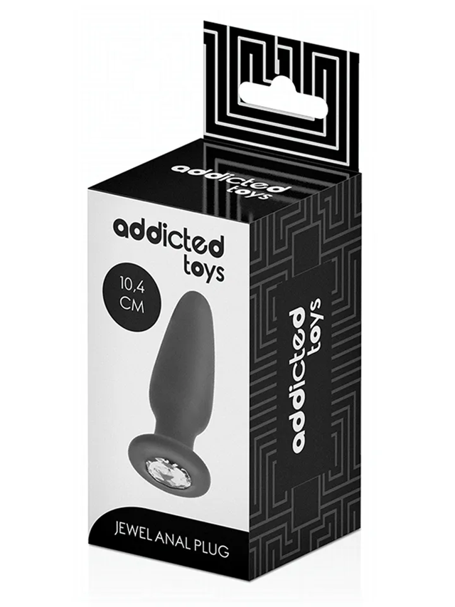 Silicone Anal Plug With Jewel 10,4 cm