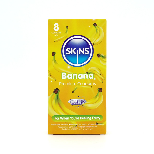 Kondomer med Banansmag 8-pack