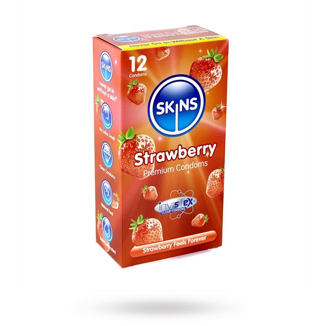 Kondomer med Jordbærsmag 12-pack