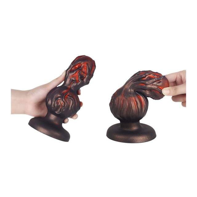 Skullis XL Plug Red/Black 20,5 cm