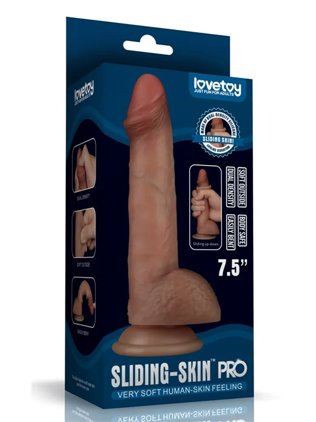 Sliding Skin Pro Dual Layer Silicone Dildo 19,2 cm