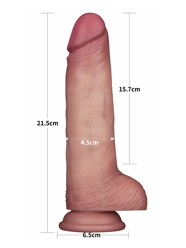 Sliding Skin Pro II Dual Layer Silicone Dildo 21,5 cm