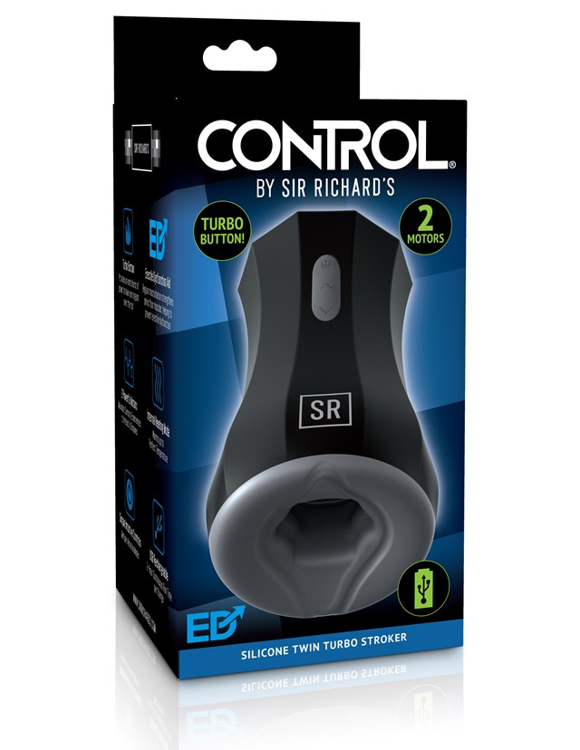 CONTROL Twin Turbo - Genopladelig Masturbator