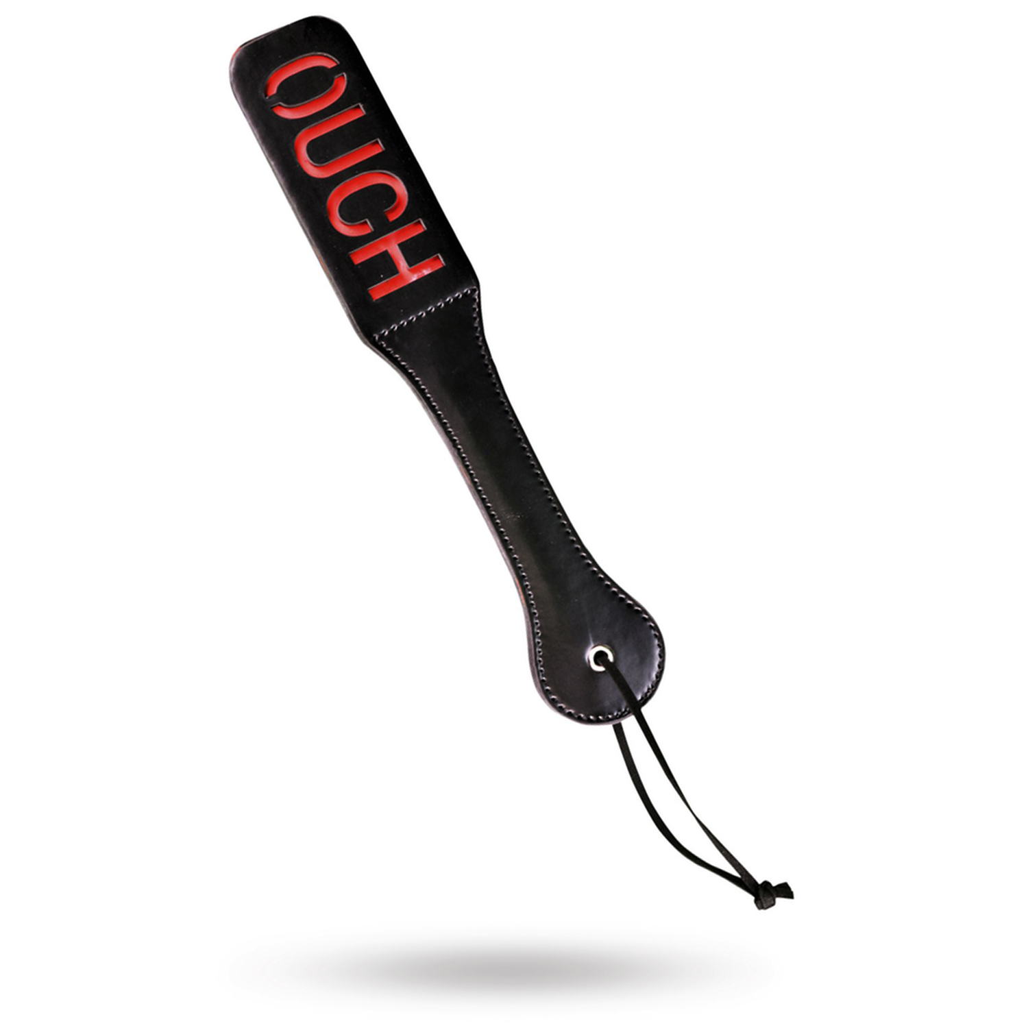 Impression Paddle OUCH - Læder Paddel Sort