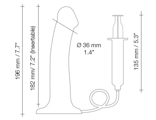 Squirting Dildo Cum Sort - Small