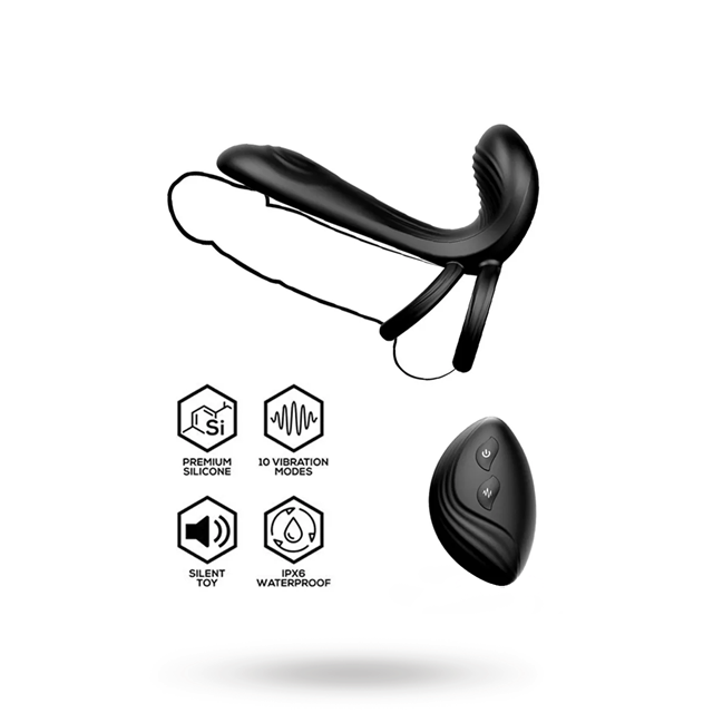 Synkox Girth Gainer Vibrating Double Cockring