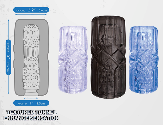 Taut Stroker Squeezable Masturbator - Clear