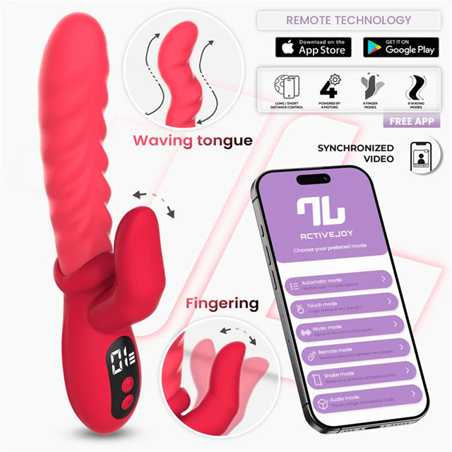Tingly Vibrator With Finger, Waving & App