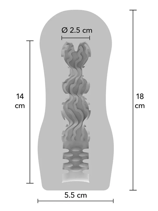 Clear Wave Vacuum Stroker