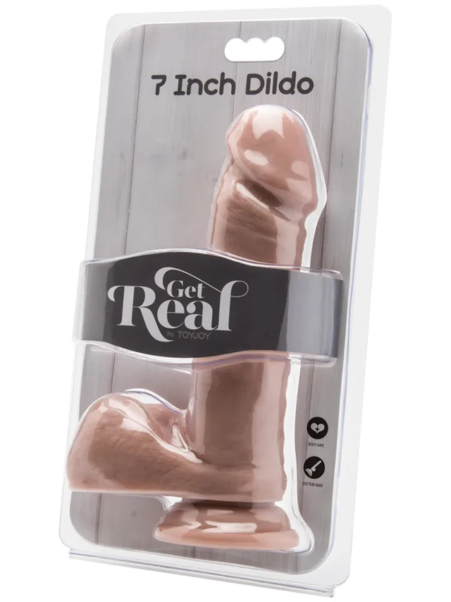 Get Real Dildo With Balls 18 cm