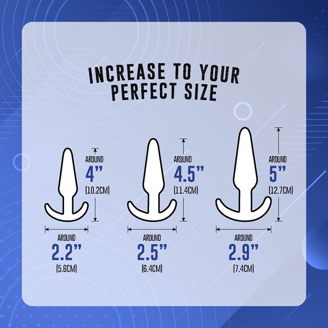 Triple Tapered Plug Set Blue