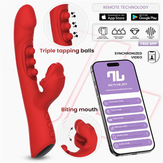 Trixy Vibrator With Tapping, Biting & App