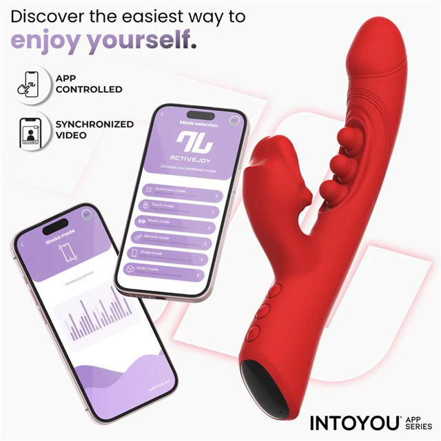 Trixy Vibrator With Tapping, Biting & App