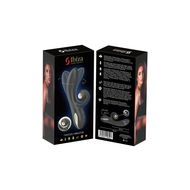 Twister Vibrator With Curve Stimulator & Rotation