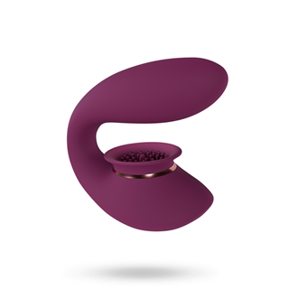 Twitch 3 - Rechargeable Vibrator And Suction - Burgundy