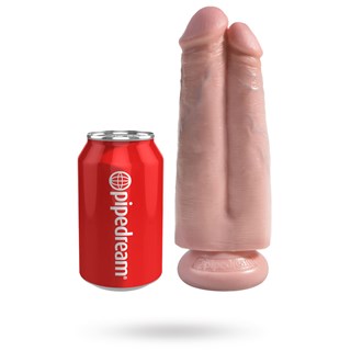 Two Cocks One Hole 18 Cm - Naturlig