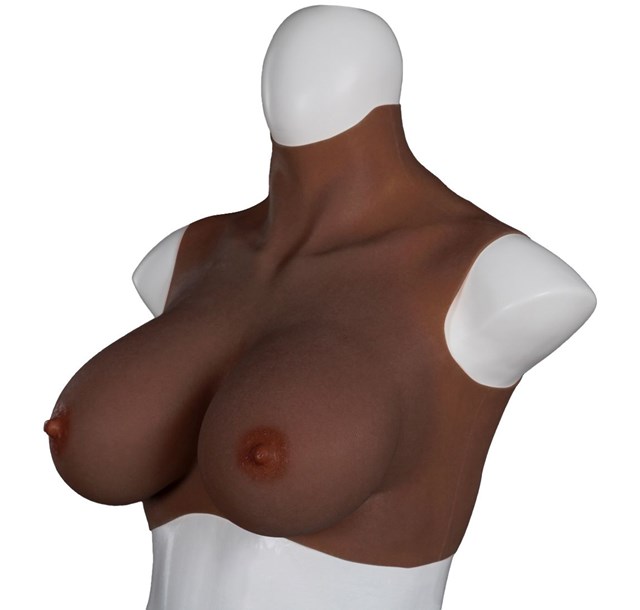 Ultra Realistic Breast Form black Size Large