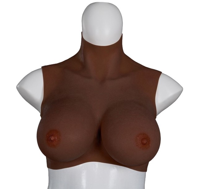 Ultra Realistic Breast Form black Size Large