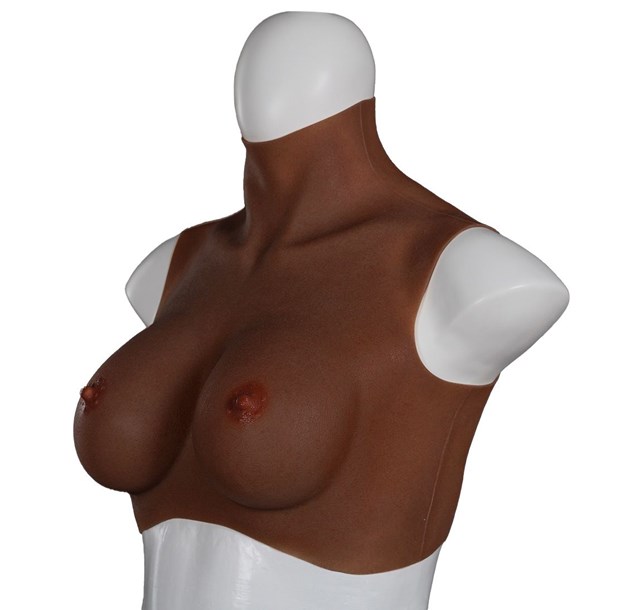 Ultra Realistic Breast Form Black Size Medium
