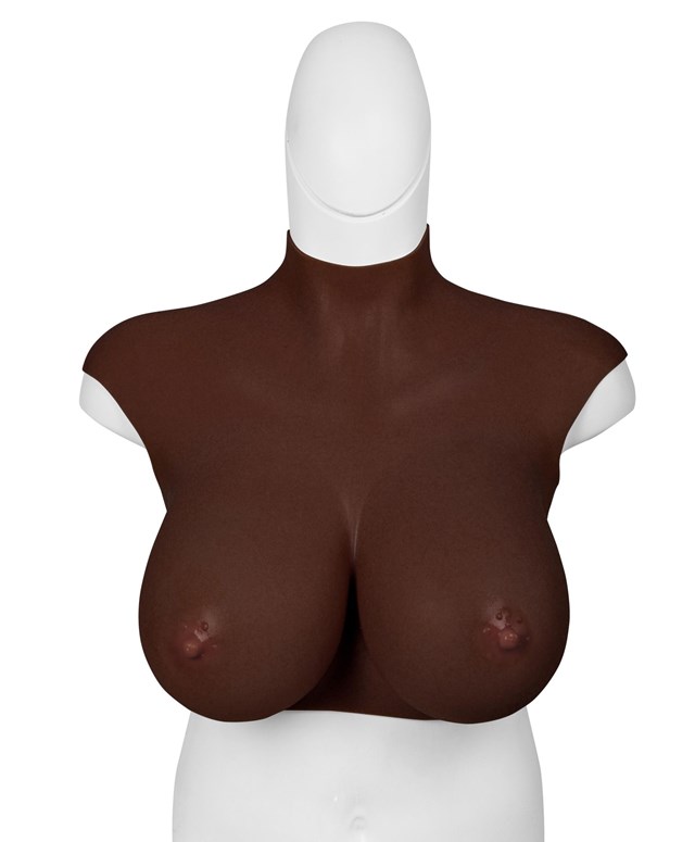 Ultra Realistic Breast Form Black Size XL